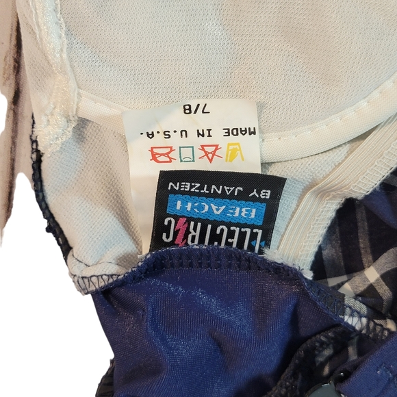 Electric Beach by Jantzen Vintage 90's Beach Pool One Piece Swim Suit 7/8 NWT - Picture 9 of 11